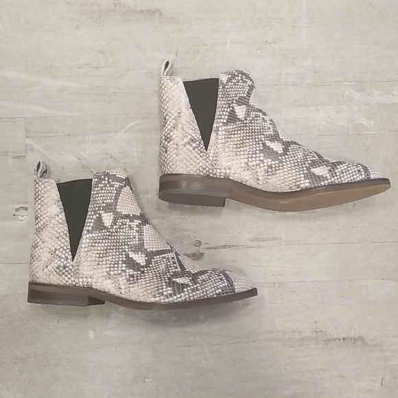 💕LUCKY BRAND💕 Jaime Snake Ankle Boots 8.5 NEW - Picture 1 of 15